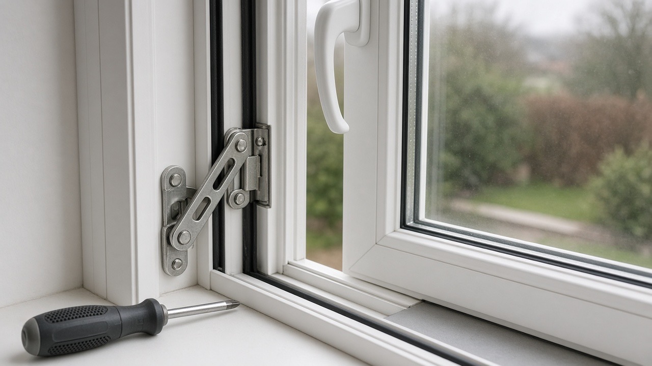 uPVC window hinge and seal repair
